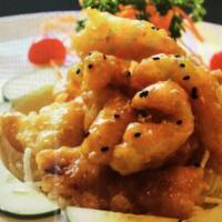 Rock Shrimp · Batter  thinly rock shrimp served with spicy mango sauce