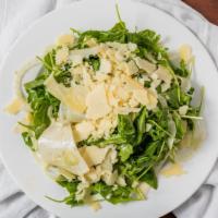 Baby Arugula Salad · arugula, fennel, radish, lemon, extra virgin olive oil, shaved parmesan