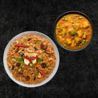 Veggie Delight Biryani & Soulful Peas & Potatoes (Vegan) · Seasonal vegetables cooked with our signature biryani masala gravy and long grain premium ba...