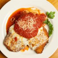 Parmigiana · Breaded and fried topped with Mozzarella cheese and marinara sauce.