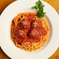 Pasta With Meatballs · With sausage meatballs meat sauce steak mini meatballs mushroom sauce or garlic and oil.