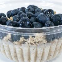 Blueberry Crisp Oatmeal Bowl · Oatmeal, Blueberry, Honey, Granola