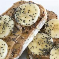 Pb Honey Toasty · Peanut butter, Banana, Honey, Chia seeds