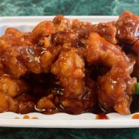 General Tso'S Chicken · Hot and spicy. Dark chicken meat specially prepared and blended with a mouth-watering brown ...