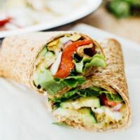 Grilled Veggie Wrap · Spinach, mushrooms, roasted peppers, tomatoes, onions & peppers.