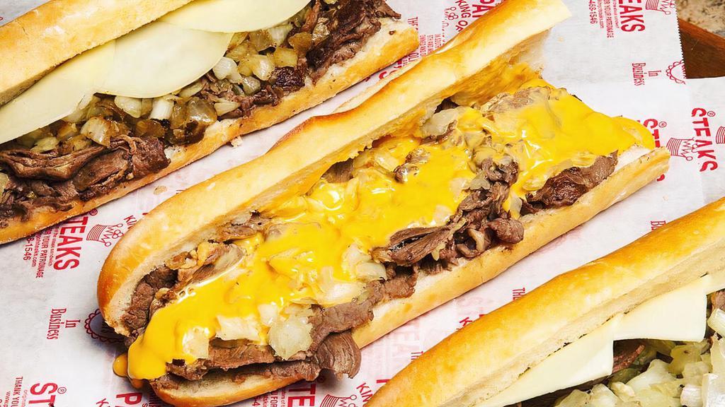 Philly Cheesesteak · With Fries & Soda