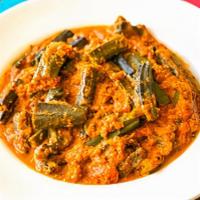 Bhindi Masala · Fried okra with onions, chopped tomatoes & mix of spices
