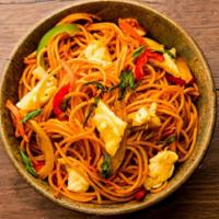 Shezwan Hakka Noodles · Boiled noodles stir-fried & tossed in a special schezwan sauce