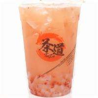 *.Red Sun · Strawberry, yogurt, green tea, suggested with lychee jelly.