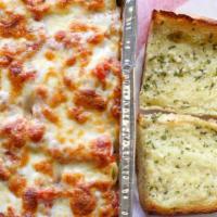 Ziti With Sauce · Served with garlic bread or bread and better.
