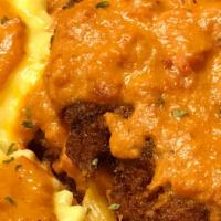 Vodka Cutlet With Penne And Ravioli  · 