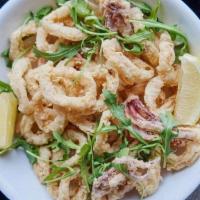 Calamari · crispy point judith squid  |  arugula  |  tartar sauce