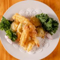 Tempura · Deep fried shrimp and vegetable.