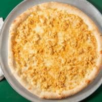Buffalo Chicken Pizza · Hand-tossed pizza topped with sauteed chicken, hot sauce, and lite blue cheese.