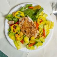 Chicken Salad (Half) · Homemade chicken salad & Provolone.