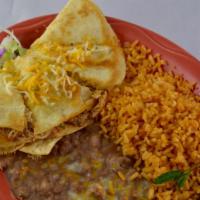 Child Quesadilla · All meals are served with rice and beans.