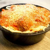 Spaghetti & Meatball · Marinara, Meatball, & Pecorino, Romano