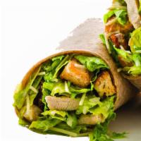 Chicken Caesar Wrap · Grilled Chicken, Crisp Lettuce, Shaved Parmesan Cheese, Home-Style Croutons, and our Creamy ...