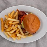 Classic Burger (1/2Lb) · Half pound burger with lettuce, tomato and house burger sauce.