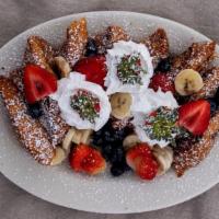 Challah French Toast With Fruit · With fresh fruit.