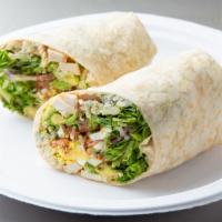 Cobb Wrap · Chicken | speck | avocado hard-boiled egg | lettuc.