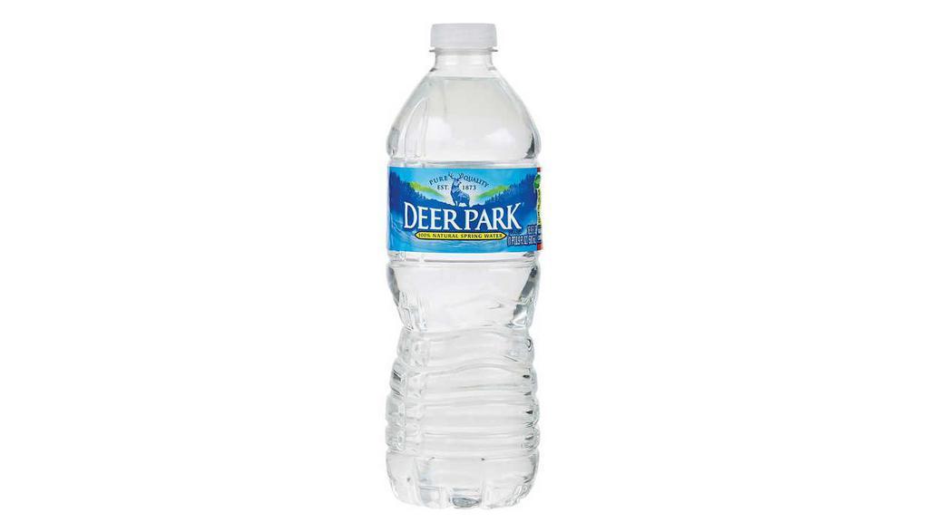Bottle Of Natural Spring Water. · 16.9 FL Oz bottle of Deer Park natural spring water.