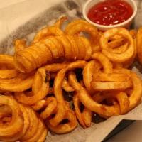 Curly Fries With Free Dipping Sauce · Small.