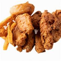 Buffalo Or Honey-Barbeque Wing Dinner · Fresh, jumbo wings tossed either buffalo style (original recipe buffalo, N.Y.) or with Big D...
