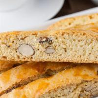 Almond Biscotti · Classic Italian cookie, twice baked, with big chunks of almond.