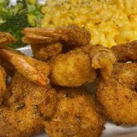 Shrimp Platter · Grilled or fried and served with your choice of two sides!