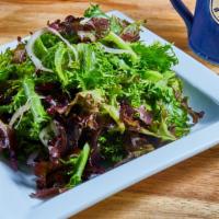 Gluten-Free Garden Salad · farm fresh baby greens || cherry tomatoes || sliced cucumber || shredded carrots || shaved o...