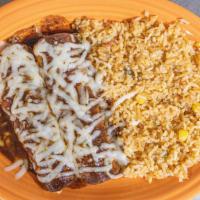 #9 · 1 Burrito, 1 enchilada served with Mexican rice.
