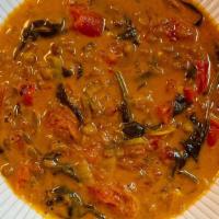 Curried Lentil Soup · Comes fully cooked, ready for you to heat and enjoy!

Lentils, Spinach, Tomato, Onion, Garli...