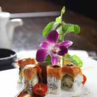 Fire Phoenix Roll · Spicy. Shrimp tempura roll topped with spicy tuna, splashed with spicy Mayo and eel sauce.