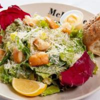 Hail Caesar! · hearts of romaine tossed in our creamy,. rich Caesar dressing lightened with fresh. lemon, a...