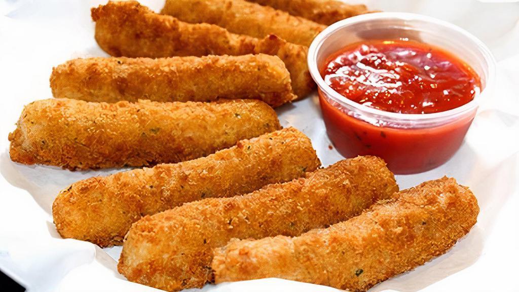 Mozzarella Stix · Battered and fried to a golden brown. Served with marinara