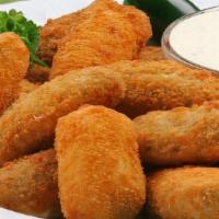 Jalapeno Poppers · Jalapeno poppers w cream cheese.