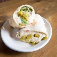 Hummus Roll Up  · Blend of ground chickpeas, garlic, and lemon juice with tahini sauce. Served in fresh pita b...