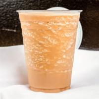 Main Squeeze Mocha · Cold-brewed coffee, banana, dates, chocolate whey protein, almond milk.