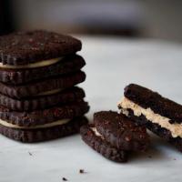 Chocolate Sandwich Cookie · Rich dark chocolate cookie with crunchy cocoa nibs. The Chocolate Sandwich Cookie is two of ...