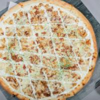 Chicken Bacon Ranch - Large · Ranch base, loaded with bacon & grilled chicken.
