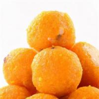 Motichoor Ladoo (3 Pcs) · Mouth-watering cluster of tiny pearl beads made from gram flour and semolina in pure butter ...