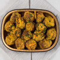 Black Angus Beef Meatballs - Pan · Slow cooked with lemon and fine herbs. 16 Pieces.