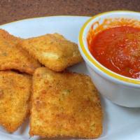 Kid'S Toasted Ravioli · with Meat Sauce and One (1) Meatball