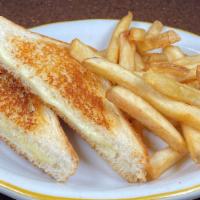 Kid'S Grilled Cheese Sandwich · American cheese & white bread with one side