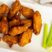 Wings Zings · Served with celery and bleu cheese.