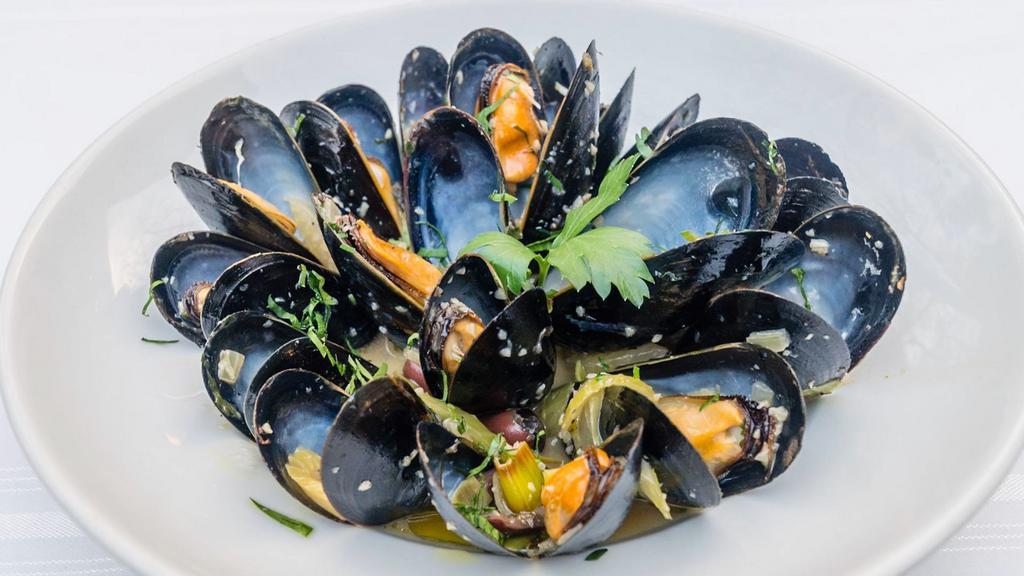 Steamed Mussels · Fresh Mussels Sauteed in our Spicy Tomato or White Wine Sauce