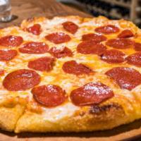 Pepperoni Pizza · Tomato sauce, cheese, pepperoni