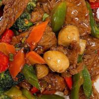 Sautéed Mixed Vegetables · Sauteed seasonal vegetables with ginger soy sauce.