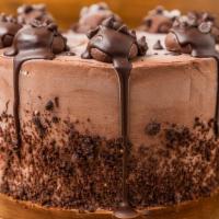 Death By Chocolate Ice Cream Cake · Handmade ice cream cake made with two layers of chocolate pudding ice cream and house made G...
